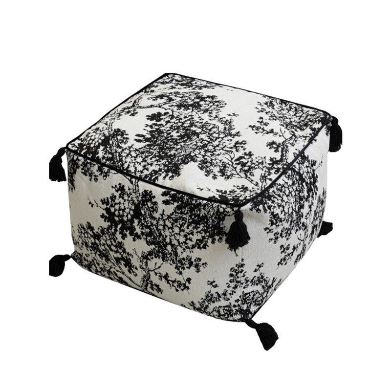 法式黑白坐墩中式矮凳蒲团懒人沙发坐垫 Sitting PuTun Cushion