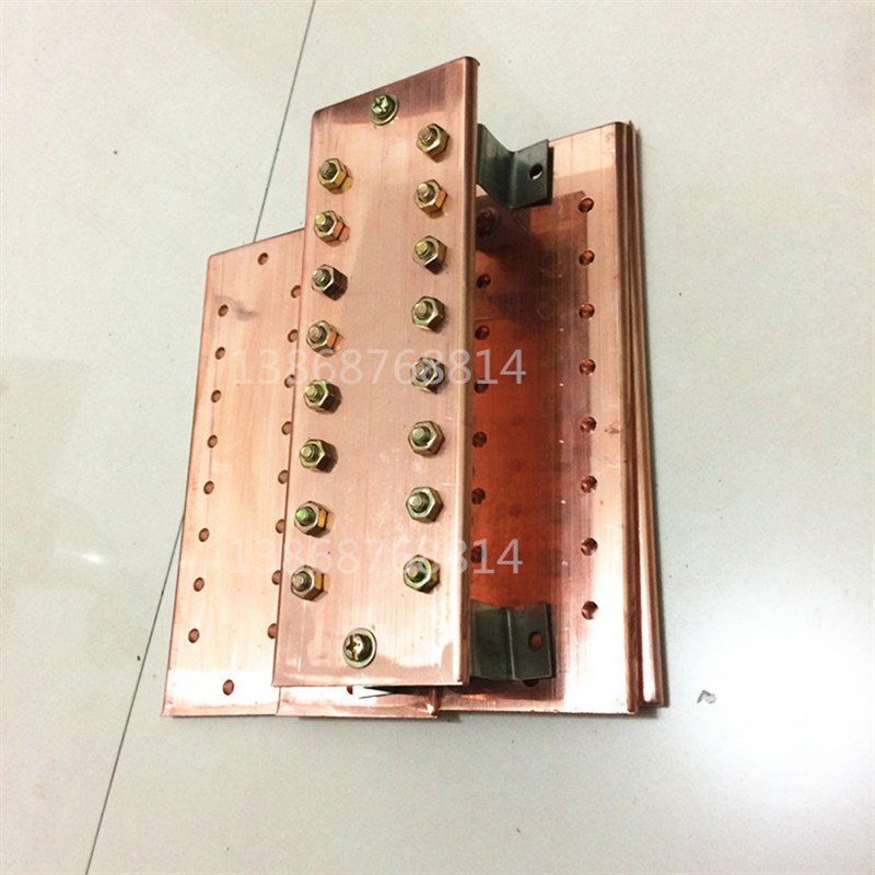 T2紫铜接地汇流排接地铜排接地母排等电位端子铜排可镀锡6*80*300