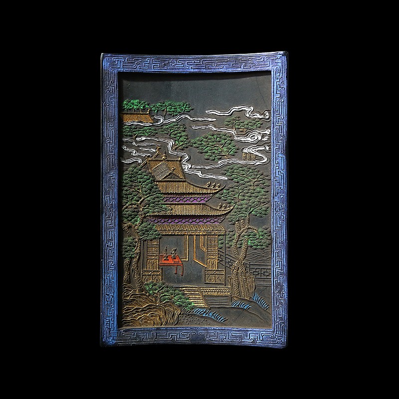 国家非遗 1981年制 清代老墨版《御墨》胡开文老墨块 收藏墨块墨