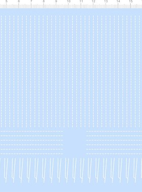 73185整版胶白色打印裤侧缝线娃娃腿部图案水贴虚线线条直线