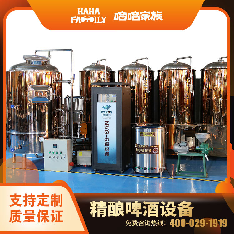 精酿啤酒酿造成套机械 啤酒机器设备全套 精酿啤酒制造技术