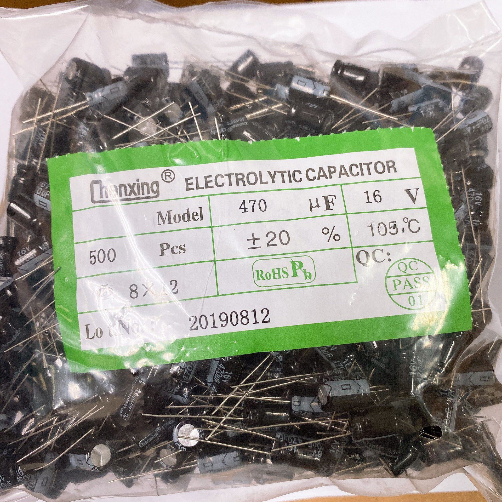 铝电解电容器生产厂家批量生产470UF/10V 8*12高频电容低阻 现货
