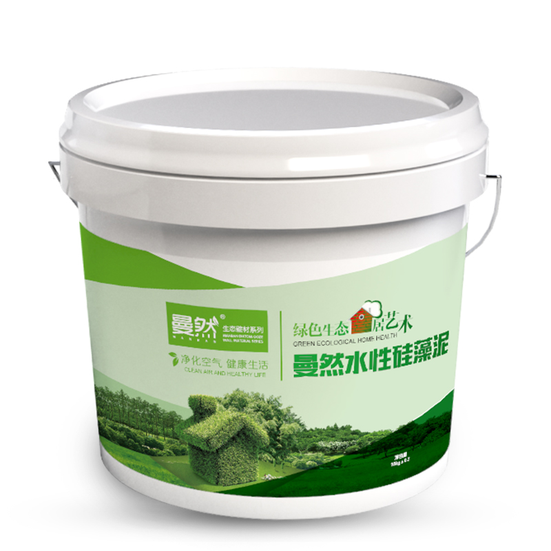 曼然水性硅藻泥孕婴推荐涂料硅藻土内墙背景墙内儿童房墙面漆墙纸