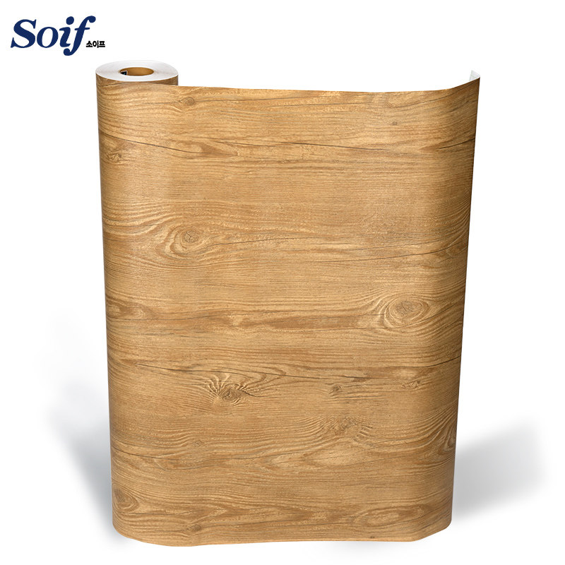 soif经典复古风改色贴膜餐桌柜门橱门翻新贴加厚进口木纹自粘贴膜
