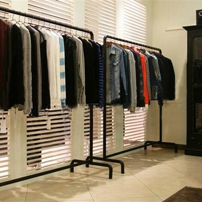 阳台晾衣杆落地单杆式固定简易晾衣架升降卧室内晾晒衣架折叠加厚