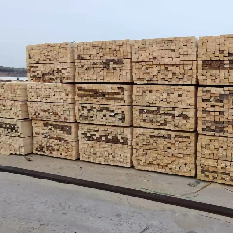 实木建筑木方松木跳板樟子松桥梁木条5*10方木定制花旗松原木
