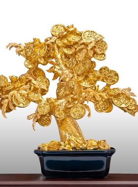 树金箔tb-65299摆件招财进宝物大号摇钱开业乔迁礼家居装饰品办室