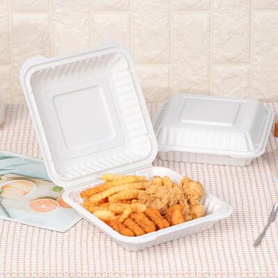 MFPP一次性餐饮盒塑料外卖包RNN盒餐打用盒饭快餐盒吸塑盒连体汉