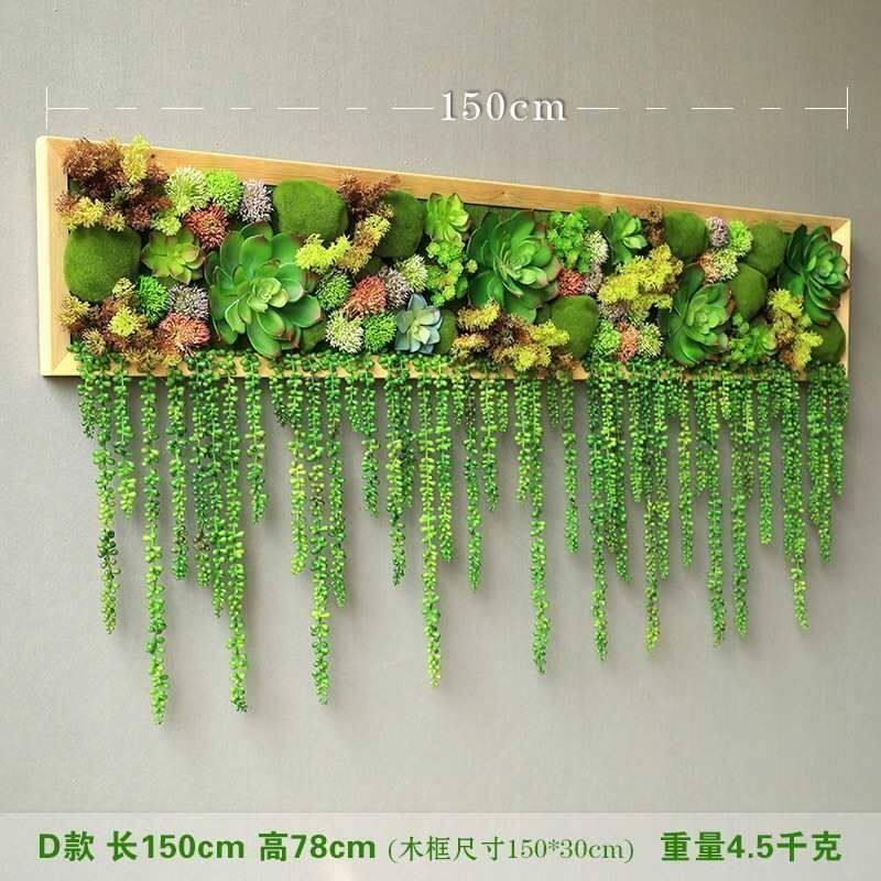 仿真绿植多肉壁挂植物墙面装饰北欧风格墙立体墙壁装饰花餐厅挂画