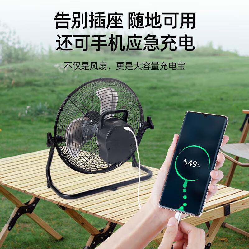 太阳充电工业风趴地扇强F103-12B力大功率电风扇扇能地落扇大风力