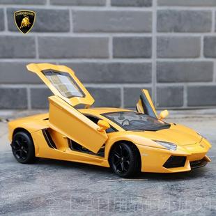 47大牛车三开门金属车模型仿真合金 24兰博基尼LP00汽 高档正版