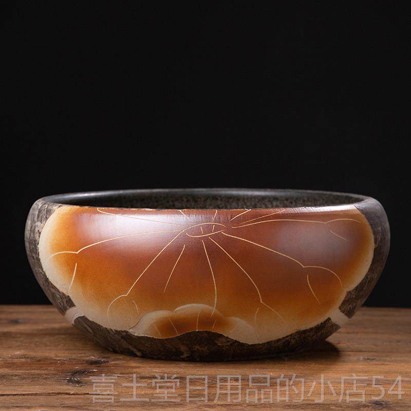 高档德镇雕陶瓷鱼缸桌景面小号客刻厅青鳉金鱼碗缸荷花乌龟缸莲睡,宠物/宠物食品及用品,桌面缸,淘宝优惠券,粉丝福利购,淘宝优惠卷