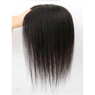 高档假片递针仿真发头皮假发补女遮盖发发真白人发丝轻薄蓬松头顶