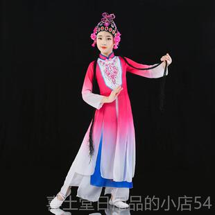 高档童旦俏花旦演出服梨园小花戏服心有翎兮儿粉墨小花旦京曲剧戏