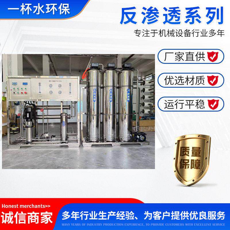 反渗透设备净水设备纯水设备1吨/小时反渗透水处理设备