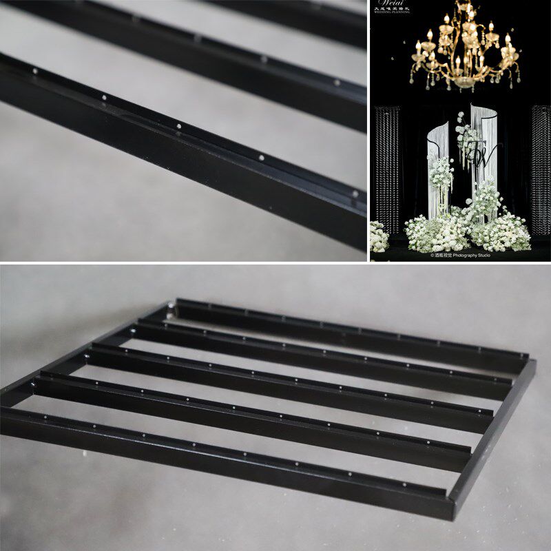 婚庆镂空分段水晶珠帘隔断层珠串珠帘婚礼水晶串吊顶线帘舞台装饰