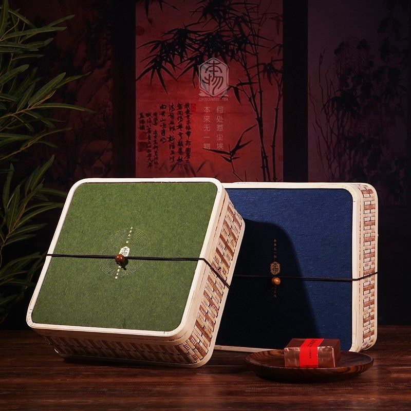 新款普洱茶357克茶饼包装盒通用福鼎白茶红茶大红袍泡袋茶叶礼盒