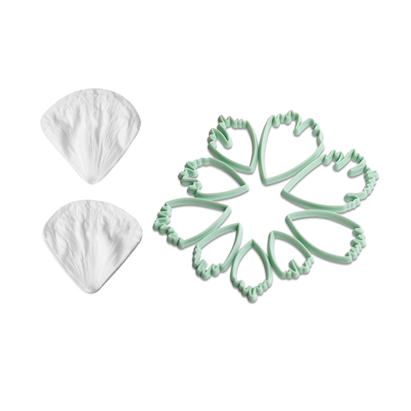 牡丹切压模具 糖花花瓣叶子纹路翻糖粘土糖艺捏塑硅胶烘焙磨具