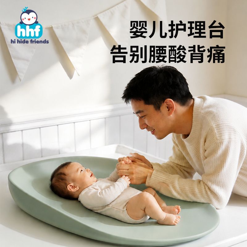 婴儿尿布台移动便携式软垫新生儿尿布台