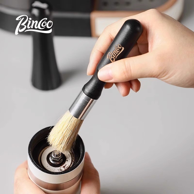 Bincoo磨豆机清洁毛刷咖啡机用刷子粉渣清理咖啡粉清洁刷猪鬃毛刷