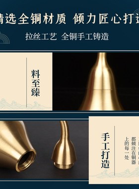 台湾铜葫芦客厅摆件装朱砂开盖空心五帝钱门对门挂件工艺品家用门