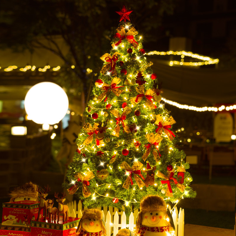 耶诞树套餐家用1.5米/2.1m加密高级感2023年新款大型装饰摆饰发光