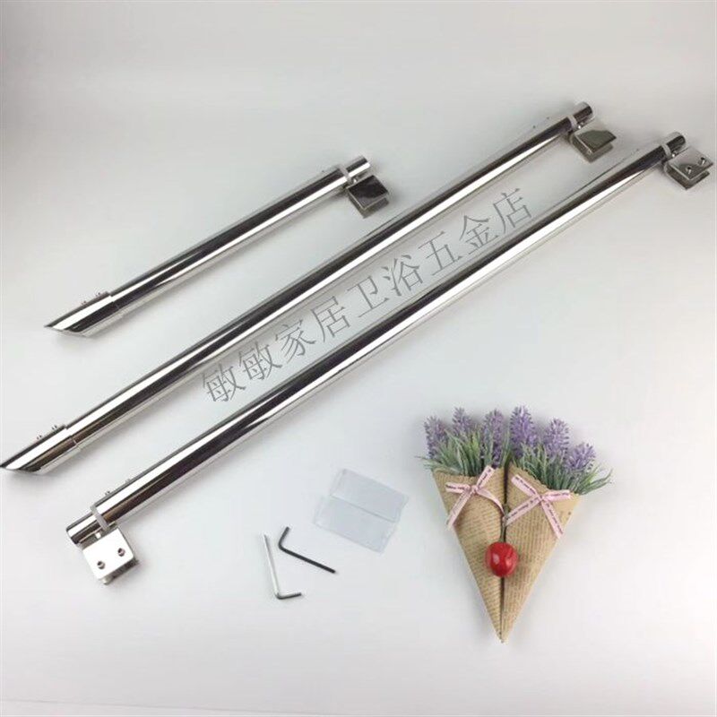 304淋浴房配件不锈钢拉杆 浴室玻璃固定夹拉杆 撑杆可伸缩斜拉杆