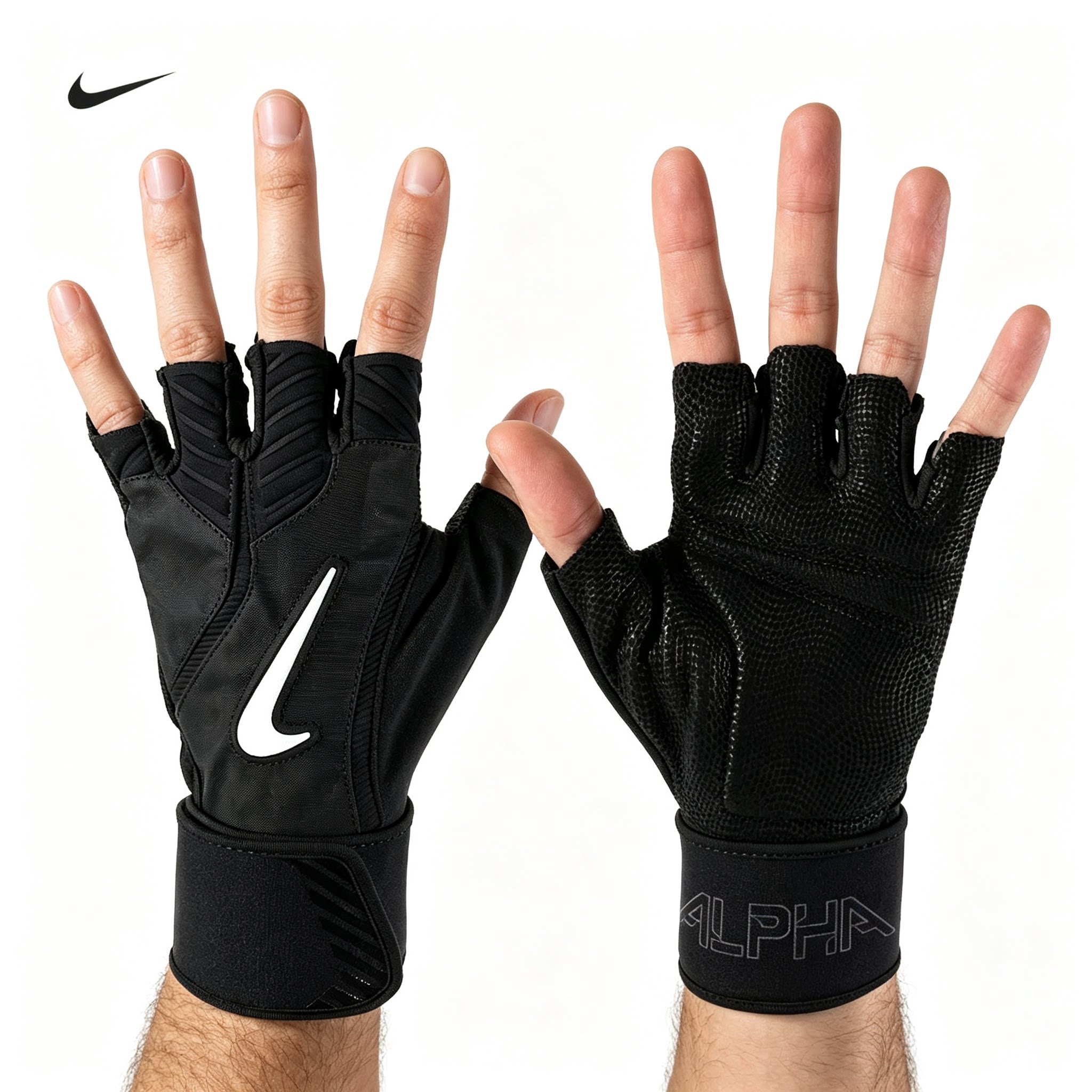 Nike耐克健身手套男士半指运动训练防滑耐磨透气举重骑行训练手套
