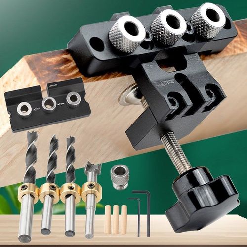 三合一木工打孔定位器家具连接件开孔定位木板拼接偏心轮安装工具