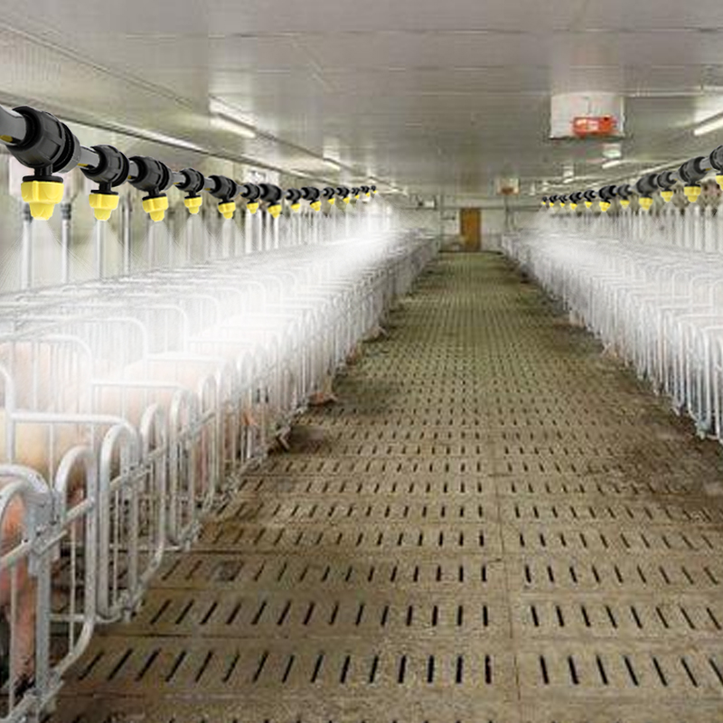 养殖场喷雾降温喷头专用款雾化微喷喷淋系统自动浇水器浇花喷灌