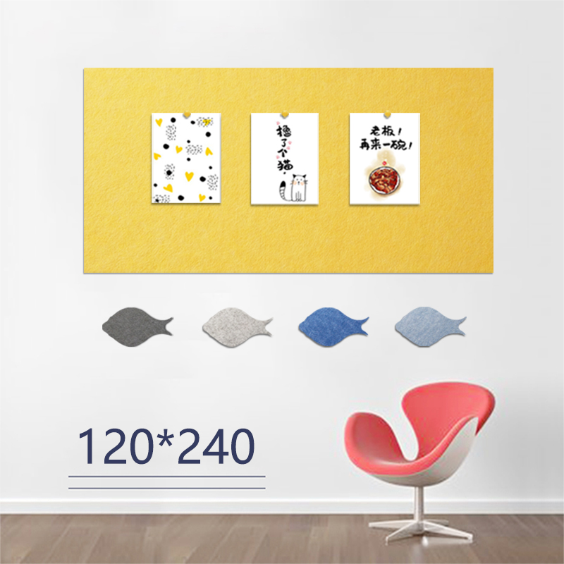 定制彩色毛毡板墙贴背胶软木板照片墙毛毡背景墙留言板墙毡