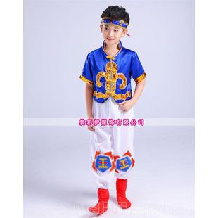 正品儿童蒙原古演出男女童草服歌萨布罕汉白马舞蹈服筷子欢舞表演