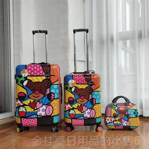 高档HEYS20寸运PC印向花登机箱24寸拉杆8箱2寸大容量托 托旅行箱