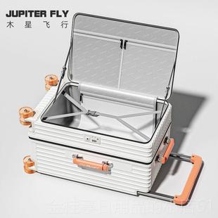 高档可扩展行箱侧开 盖深仓30寸大容杆密量拉旅李行箱男码登机箱2