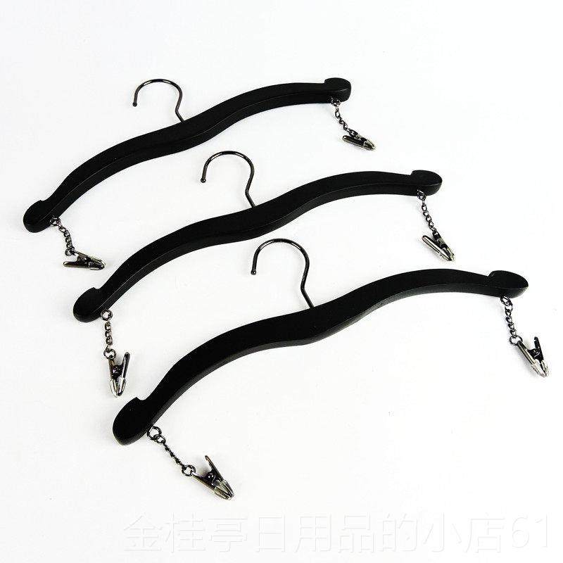 高档色实木内衣架服白店粗防滑内衣挂内裤文胸架子加女士内衣撑夹,收纳整理,木质衣架,淘宝优惠券,粉丝福利购,淘宝优惠卷