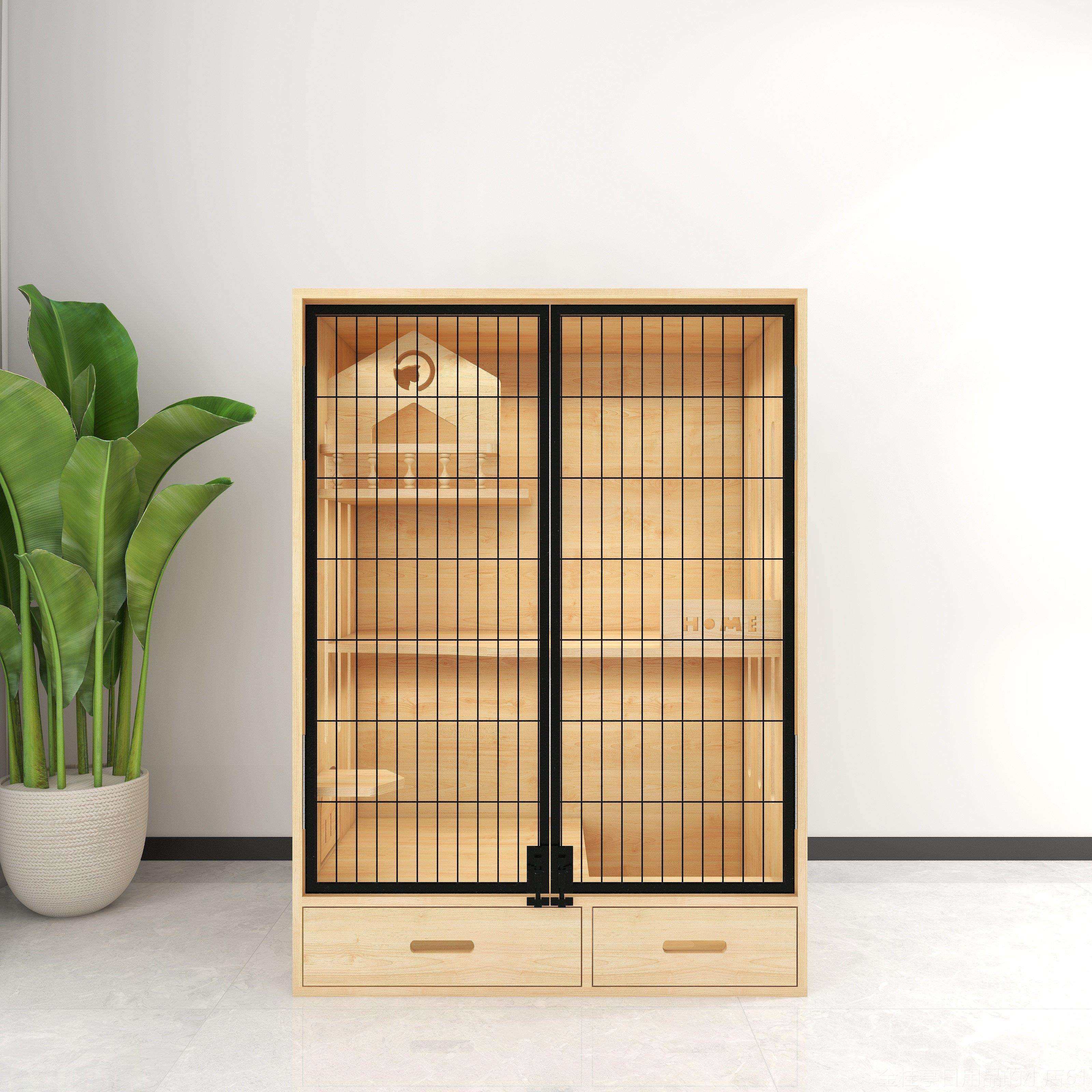 高档室内猫别墅木可定制 猫笼子 家用 实猫窝猫猫柜猫房子舍猫屋,宠物/宠物食品及用品,猫笼子/猫别墅,淘宝优惠券,粉丝福利购,淘宝优惠卷