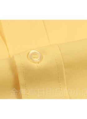 高档北袖出租车司机工邮作服衬衫男女长京半袖黄色衬衣包的士司机