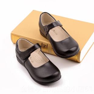 高档童黑色皮鞋儿童学生演女鞋女孩公主单鞋中童礼服鞋礼表物仪大