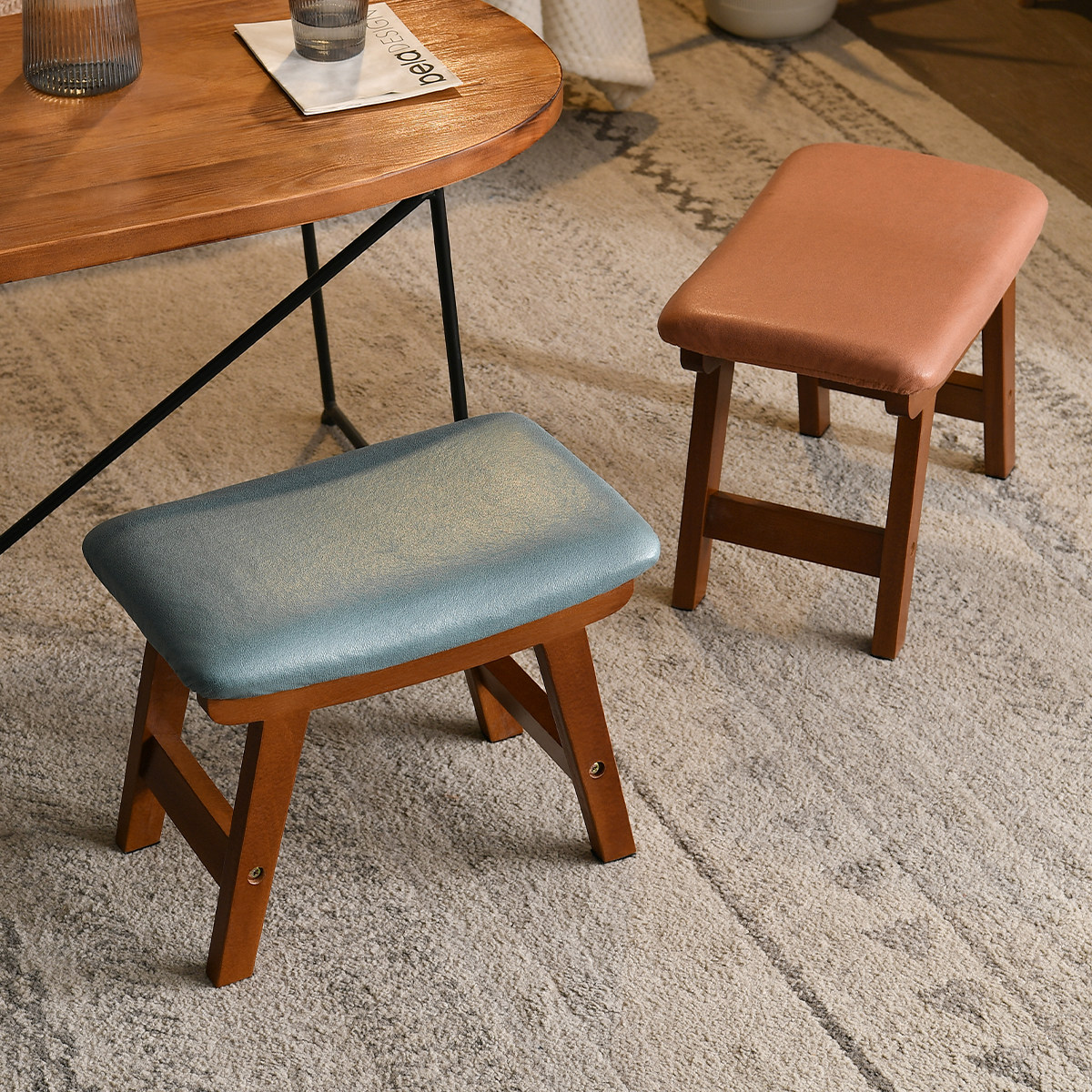 实木凳子可叠放加厚小板凳家用简约现代实木矮凳结实客厅茶几凳,住宅家具,其它凳子,淘宝优惠券,粉丝福利购,淘宝优惠卷