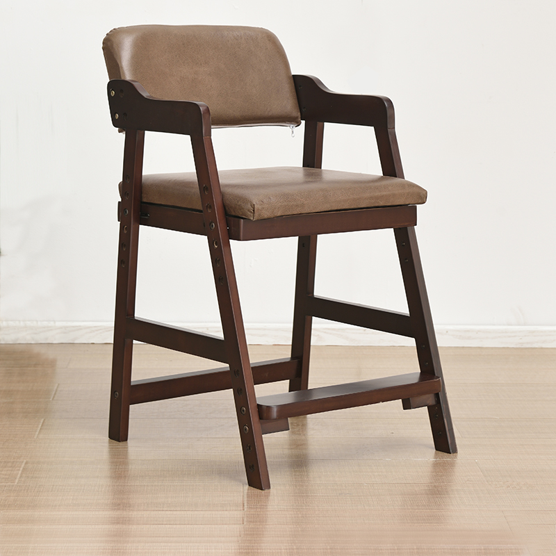 儿童学习椅子实木家用小学生靠背座椅子可调节升降写字桌椅家用