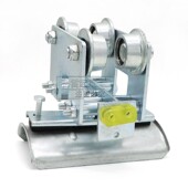 拖缆小跑车 加厚镀锌钢板 垃圾吊专用滑车 起重机工字钢拖缆滑车