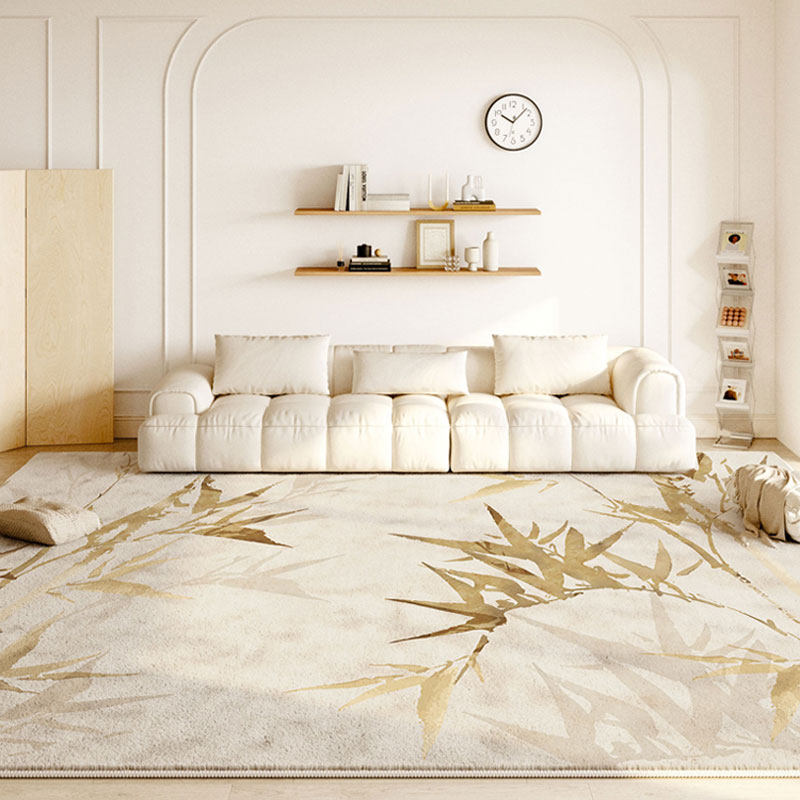 地毯客厅奶油侘寂风防滑加厚羊绒高端家用防水秋冬沙发茶几毯垫