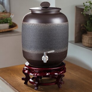 纯净水桶茶机储水缸家用存水饮水机带龙头陶瓷凉水壶功夫茶抽水器