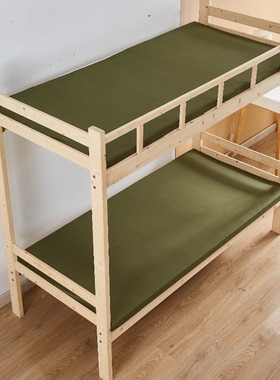 学生宿舍上下床铺单人军训家用军绿色中硬款和硬款高密度海绵床垫