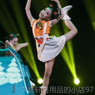 正品童舞蹈快露乐营日小河风格表演服装幼儿园表演服儿童表演装现