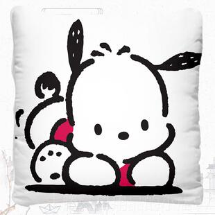 正品帕恰狗边方形抱枕40x40CM布艺靠 垫男女通用日本动周漫小被子