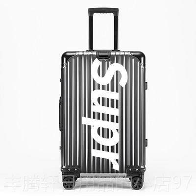 正品定制2log杆o全镁铝合金红色女行李箱24寸男旅行箱sup拉箱0登
