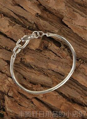 正品牛钝精工工厂慕尼黑国黑暗工业风格手9镯纯银德2众5小手镯