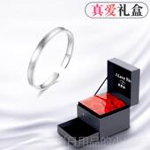 2024新物款 正品 9999足银手年镯女纯银轻款 情日礼送节女友闺蜜手链