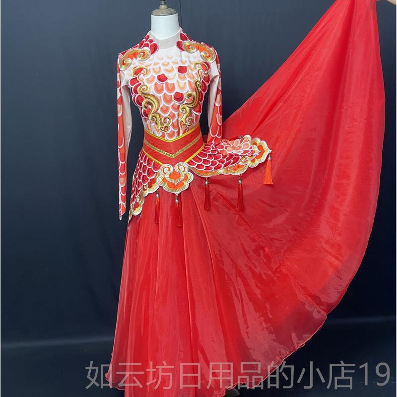 正品奉明朝阳演舞出装新中景春晚龙场歌舞表演男女开击鼓舞台服服